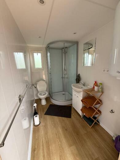 Mobile home bathroom with sanitary facilities | Modern comfort