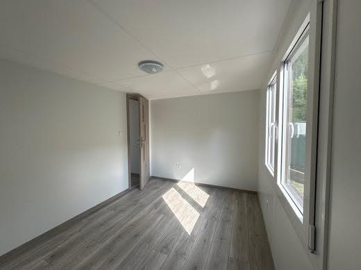 Bedroom in Super Arktik Economy Mobile Home – Cozy & Modern