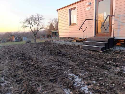 Super Arktik Beige Mobile Home on Land | Site Setup