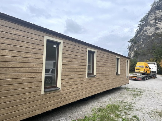 Exteriér celoročného mobilného domu Super Arktik – moderné bývanie na celý rok