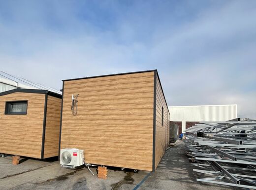 Completed Mobile Homes Prepared for Delivery