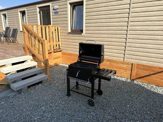 Mobile home grilling area | BBQ & relaxation