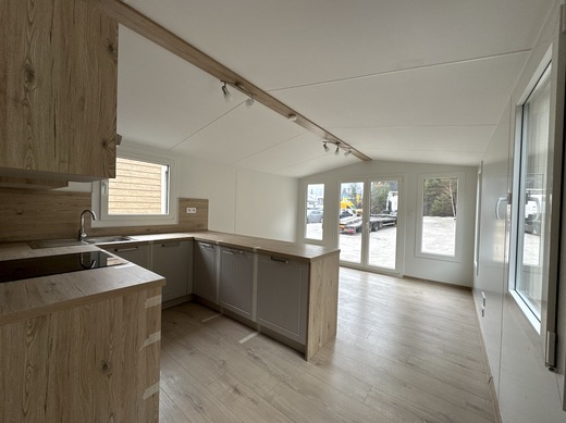 Living Room with Kitchen in Mobile Home SUPER ARKTIK | Interior