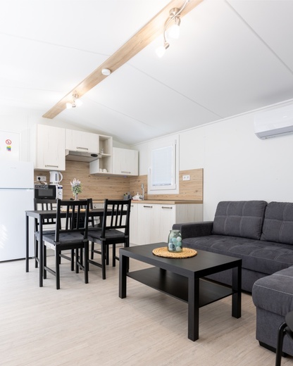 Living Room with Kitchen – Modular Wooden House