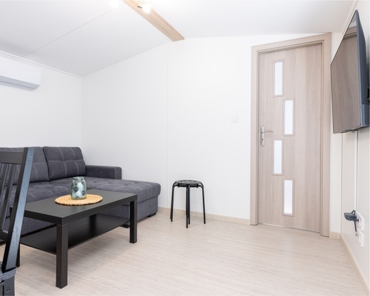 Living Room with TV – Mobile Home Interior