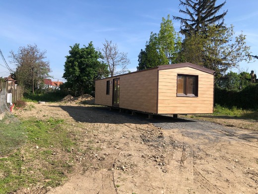 Kerafront Malt Oak Mobile Home Exterior