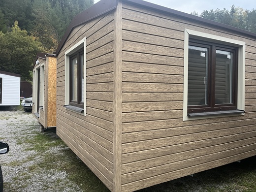 Super Arktik Mobile Home | Brown Windows