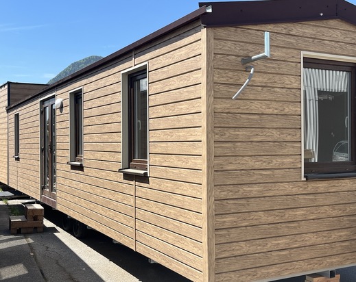 Super Arktik Mobile Home Decosiding Facade | Honey Oak Design