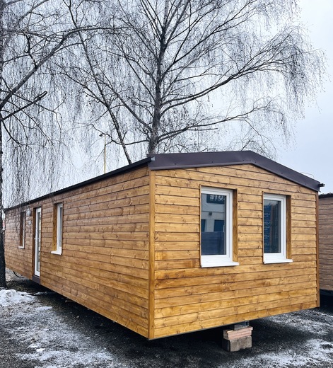 Super Arktik Mobile Home – Exterior Wooden Facade
