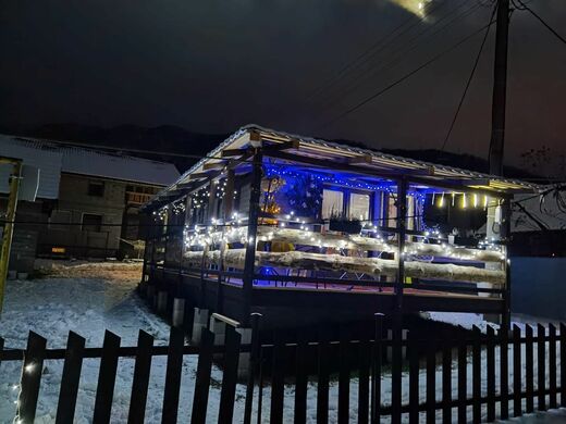 Mobile Home in Winter Atmosphere