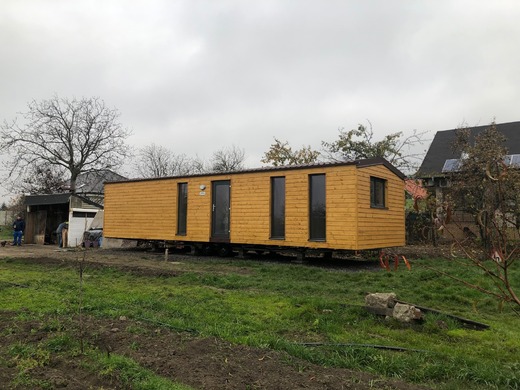 Wood Clad Mobile Home – Front Exterior View