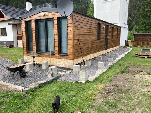 Mobile Home Super Arktik – Palisander Wood Cladding