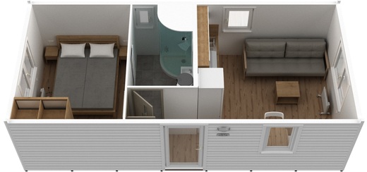 Super Arktik Economy Mobile Home – Fully Equipped Interior