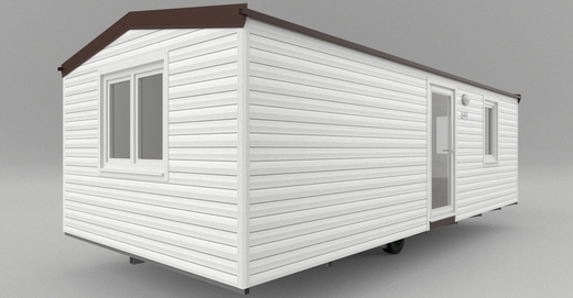 Front View of Super Arktik Economy Mobile Home