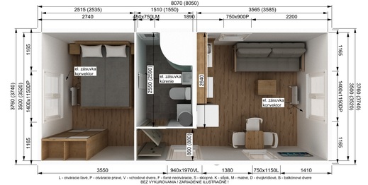 Visualization of Super Arktik Economy Mobile Home
