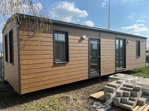 Super Arktik Family Mobile Home | Brown Exterior Design