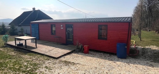 Super Arktik Mobile Home 12x4m Wood Facade