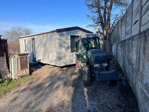 Transport of Mobile Home and Unloading | Site Delivery